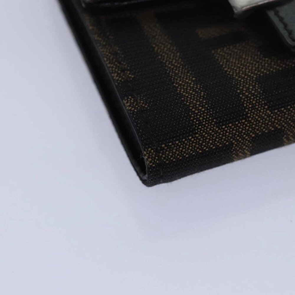 FENDI Zucca Canvas Wallet Black Brown Auth yk13705A - Picture 5 of 16